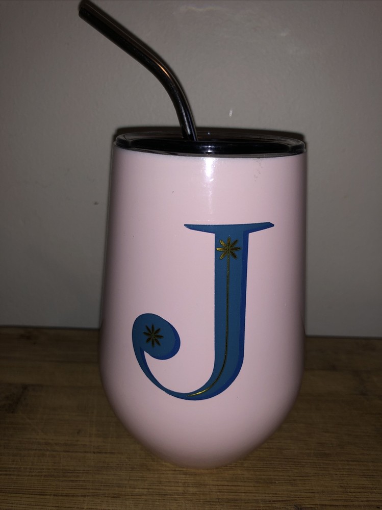stainless steel Cute wine tumbler with lid 12oz