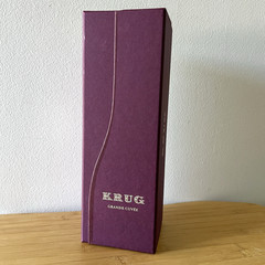 Empty KRUG Grande Cuvee France Champagne Gift Box Only Crimson Case 2004-2011