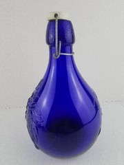 Vintage Casadis Milano Cobalt Blue « Jus De Fruits » Glass Jug-2 Liter