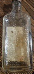 Vintage CAR-CAL “Sipper” California White Wine Flask Bottle 1/2 Pint w Label
