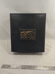 Del Dotto The Beast Napa Valley 3-Bottle Wooden Wine Presentation Box Black Gold