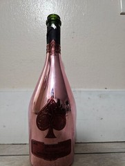 Empty Ace of spades Rose empty champagne rare bottle set with lots of extras750m