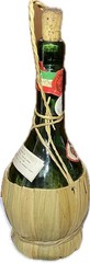 Vintage 1964 Chianti Bosca Empty Wine Bottle Italy Straw Fiasco Basket MCM Décor