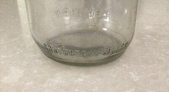 VTG VIRGINIA DARE 1/2 GAL GARRETT & CO WINE LARGE ORNATE GLASS BOTTLE NEW YORK