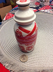 Classic – Kikkoman Plum Wine- Japanese ceramic bottle & top-6&Prime; tall-original tag