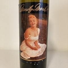 Marilyn Monroe Merlot Empty Wine Bottle Nappa Village 2001 Decor