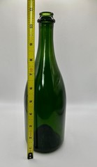 Vintage Green Glass WINE BOTTLE Punt Bottom ‘56&prime; Mark Antique Style