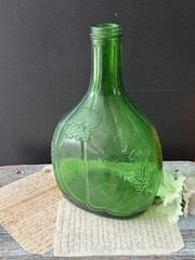 Vintage Green Glass Bottle Half Gallon Wine Bisceglia Brothers Corporation