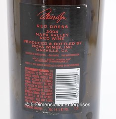 Marilyn Monroe – 2004 RED DRESS Napa Valley Red Wine MAGNUM Empty Bottle 2010