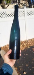 Antique Hock/Rhine Wine Bottle Dark Teal Jim Thorpe PA 1800s Kemple Wheaton?