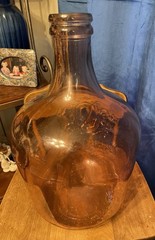 Vidrios San Miguel Bottle Jug Purple Glass Wine Cabernet 3.5 Gallon 16.5” Spain