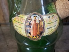 Vintage Chianti Bottle Spout & Ice Pocket Dante Tuscana Italy