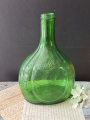 Vintage Green Glass Bottle Half Gallon Wine Bisceglia Brothers Corporation