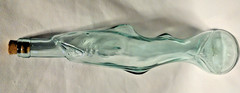 Vintage Shark Bottle Made in Italy Aqua 750 ml 15&Prime; 1979 No Chips Wine Antique B2