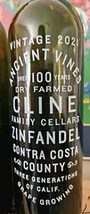 Cline Family Cellars 3 Empty Zinfandel Bottles 2020-2021