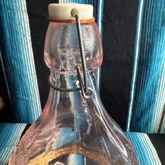 VTG Casadis Milano JUS DE Fruta Pink Wine Decanter 2 LITERS Antique