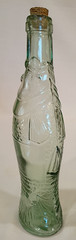 CCP Clear Green Glass Fish Shaped Italian Wine Bottle 10 1/4&Prime; Decanter w/cork
