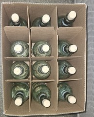 empty wine bottles lot Of 12 Pieces
