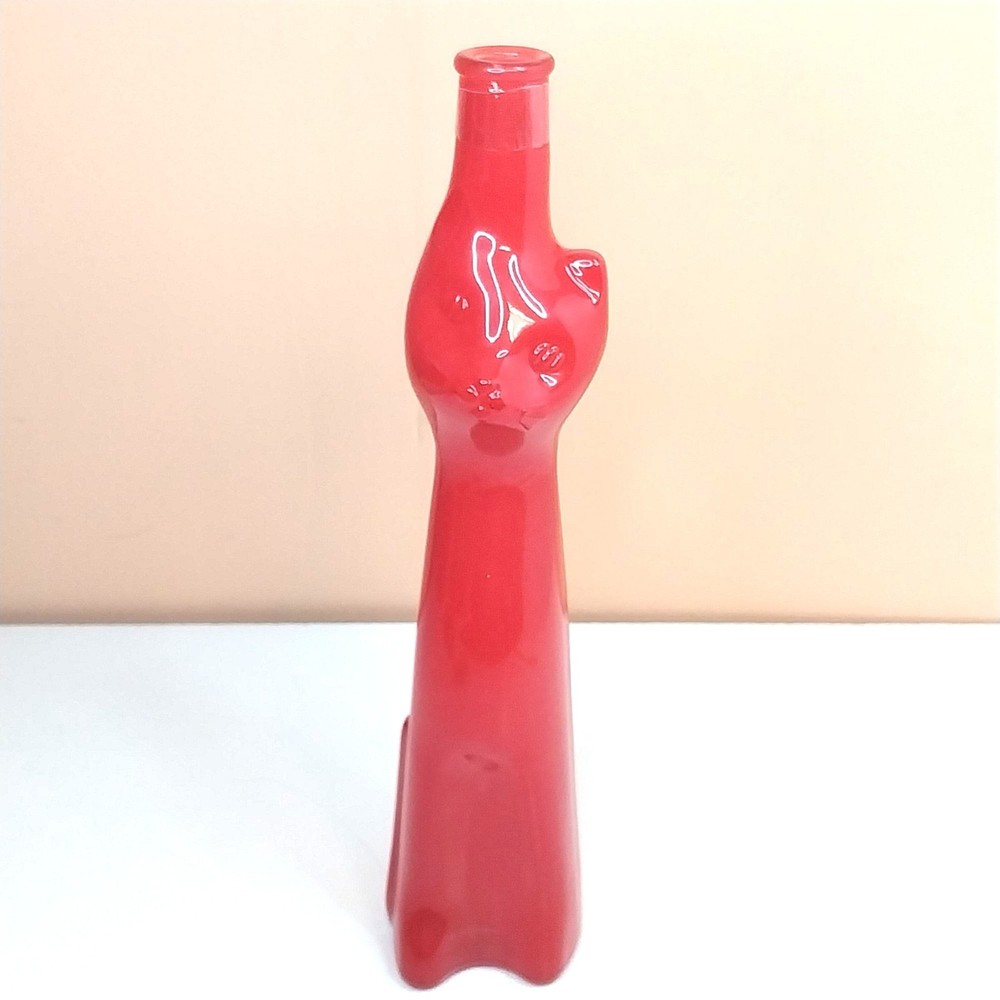 Happy Cat Moselland Red Cat-Shaped Empty Wine Bottle Cork 2024 Rheinhessen