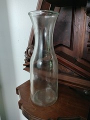 Vintage Paul Masson 10.5&Prime;Glass Wine Carafe Embossed