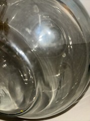 Antique French Blown Glass Gallon MERLOT Bottle Wine Large 13” See Discription