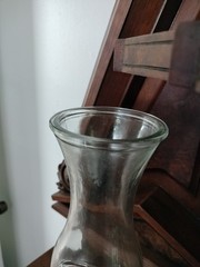 Vintage Paul Masson 10.5&Prime;Glass Wine Carafe Embossed