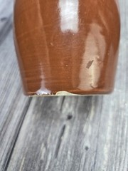 Vintage Stoneware Moonshine Wine Bottles Red/Brown Jugs