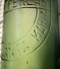 Vintage 1920s? Spanish Wine Bottle CINCO PERLAS A. QUIJANO PEURTO SANTA MARIA
