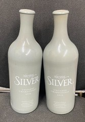 Ceramic Wine Bottles Empty Silver Unoaked Chardonnay Mer Soleil 2011 750ml – (2)
