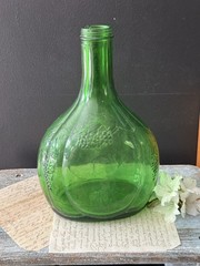 Vintage Green Glass Bottle Half Gallon Wine Bisceglia Brothers Corporation