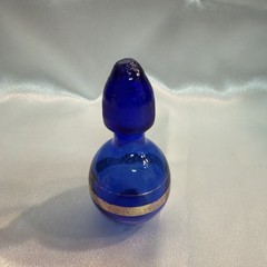 Vintage Cobalt Blue Glass Wine Cork 4 Inches Tall