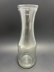 Vintage Paul Masson Glass Wine Carafe 10 3/4 » tall – Clear-Embossed Lettering