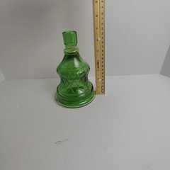 Chianti Italian Wine Bottle Green 7 Inches Tall 1 Pint Vintage Glass