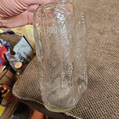 Vtg Garrett&rsquo;s American Wine Bottle 1/2 Gallon Embossed 10×6&Prime;