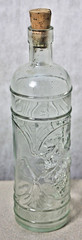 grape vine wine bottle made in Spain good condition with cork