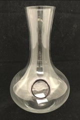 Cypress Home Glass Decanter With Ice Holder, Purple Tint, #3DC002, NEW w/ Box