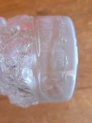 Vtg Jeanne D Arc Glass Hand Made Water/ Wine / Spirit Bottle Depose France
