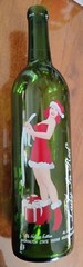 Kestrel – Lady In Red Wine Bottle (Empty) 4th Holiday Edition. Great Cond!