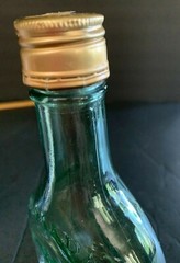Almaden Pony Green Glass Bottle 2/5 Pint Metal Cap Los Gatos CA Empty Excellent