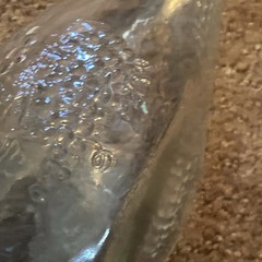 VTG 11.25” Tall Grape Glass Wine Bottle, Women Bros Inc Philadelphia, PA, NO CAP
