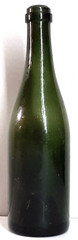 Antique Dark Green Hand Blown Wine Bottle c1800’s Deep Punt 10” Tall