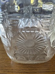SALE!!Vintage Manischewitz Half Gallon Sweet Grape Clear Wine Bottle-no Cap(B50)