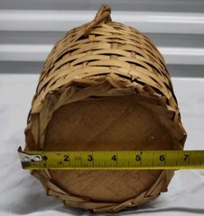 Rare RODEIO Wine Jug Demijohn Green Glass Wicker Wrapped Brazil VTG 1960s Empty