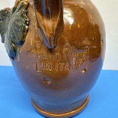 Vintage Jar For Wine Terracotta Popular Amphora Signed Period Xx Century