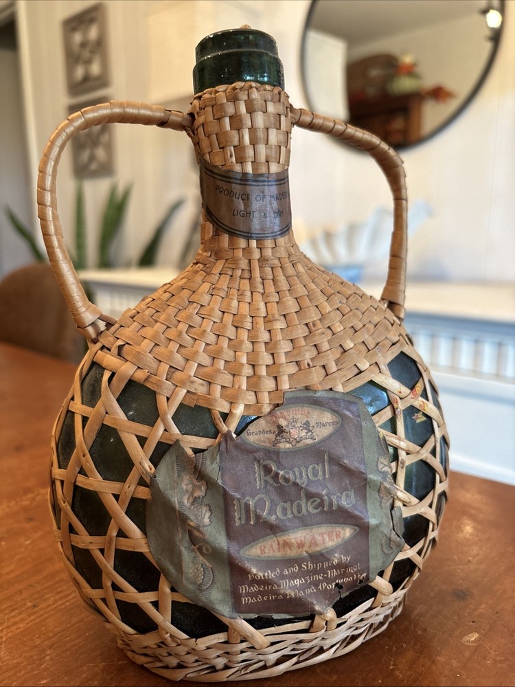 Vintage 50’s/60’s Royal Madeira Rainwater Wine Bottle Empty