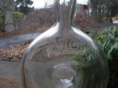 Vintage 13&Prime; Taylor Port Sherries Wine Bottle *Rare* Empty bottle