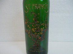 ST. FRANCIS OLD VINES ZINFANDEL HAND ETCHED 1.5 LITRER EMPTY BOTTLE