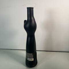 Rheinhessen Riesling Black Happy Cat Figural Glass Wine Bottle EMPTY