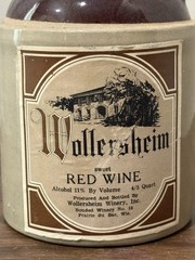 Vintage Wollersheim Red Wine Jug With Cork