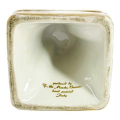 F. lli Marchi Brescia Wine Bottle Vase Hand Painted Italy Roman Urn Style 12&Prime;